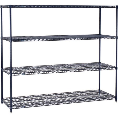 NEXEL 5 Tier Wire Shelving Starter Unit, 60W x 18D x 74H 18607N5